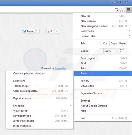 Eliminando smartsaver de Google Chrome paso 1