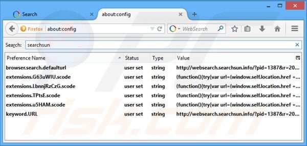 Eliminar websearch.awsomesearchs.info del motor de búsqueda por defecto de Mozilla Firefox