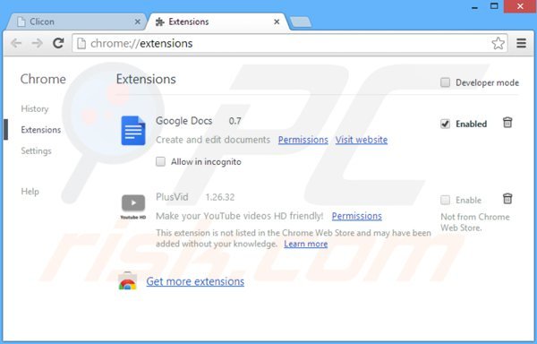 Eliminando los anuncios contextfree de Google Chrome paso 2