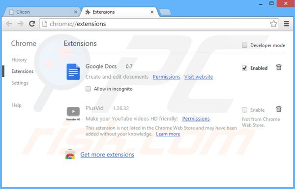 Eliminando los anuncios contextfree de Google Chrome paso 2