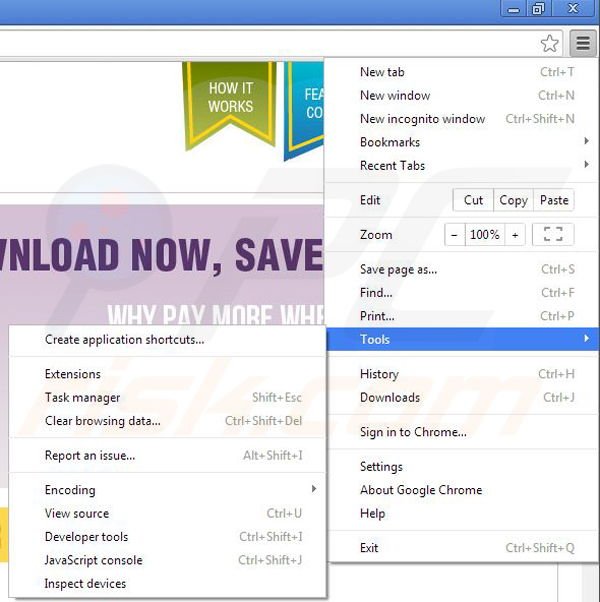 Eliminando Coupon Downloader de Google Chrome paso 1