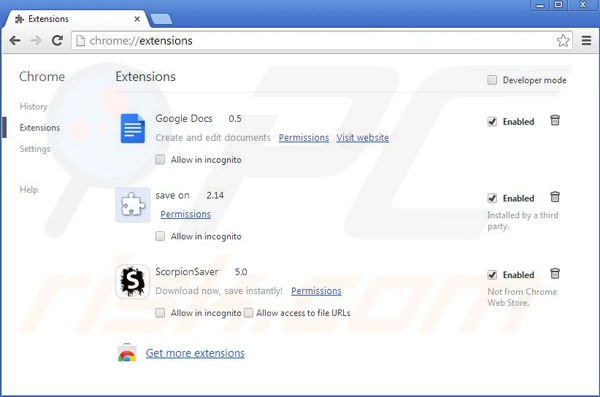 Eliminando Coupon Downloader de Google Chrome paso 2