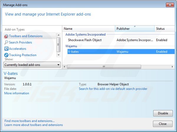 Eliminando los anuncios de dailyofferservice de Internet Explorer paso 2