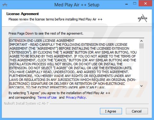 instalador del programa publicitario media play air + adware