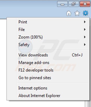 Eliminando rich media view de Internet Explorer paso 1