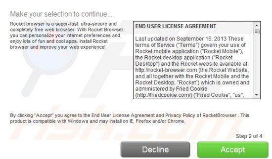 instalador del secuestrador de navegadores rocket-find.com