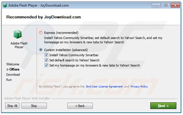 instalador del programa basura yahoo community smartbar