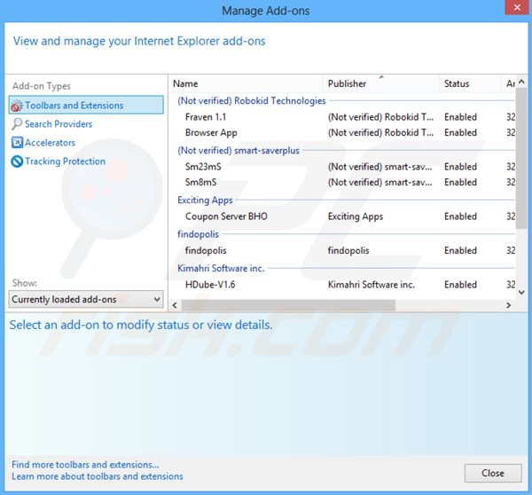 Eliminando idlecrawler de Internet Explorer paso 2