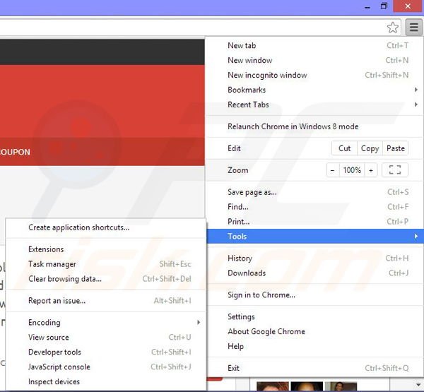 Eliminando los anuncios foxydeal de Google Chrome paso 1