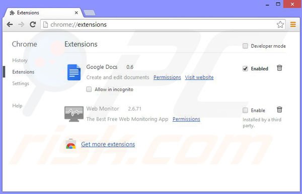 Eliminando los anuncios Theater-Max de Google Chrome paso 2