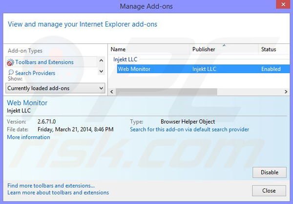Eliminando los anuncios de Zombie News de Internet Explorer paso 2
