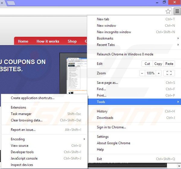 Eliminando los anuncios Savepath Deals de Google Chrome paso 1