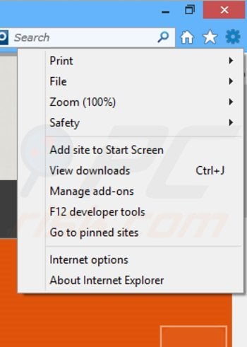 Eliminando los anuncios de DesktopDock de Internet Explorer paso 1