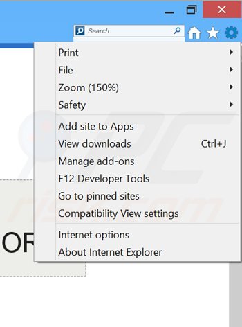 Eliminando los anuncios de IneedSpeed de Internet Explorer paso 1