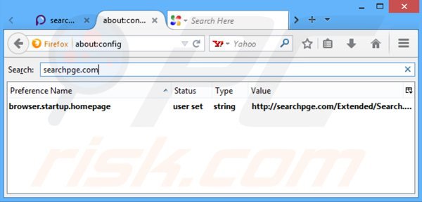 Eliminando searchpge.com del motor de búsqueda por defecto de Internet Explorer