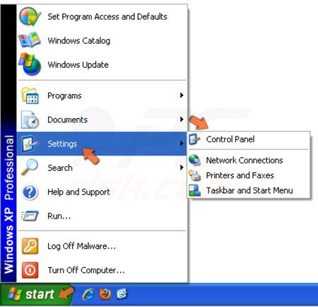 cómo activar el usuario invitado en Windows XP paso 1 - cómo acceder al Panel de control