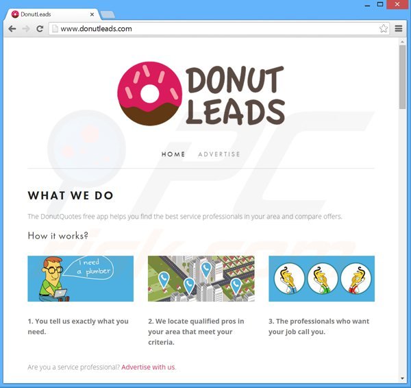 software publicitario de donutquotes
