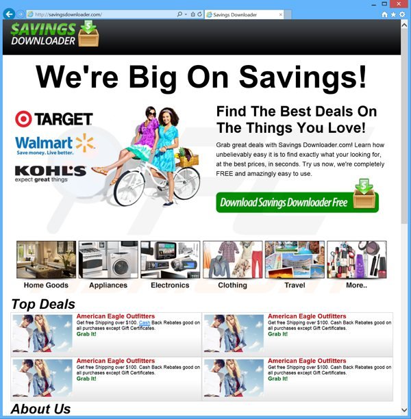 software publicitario savings downloader