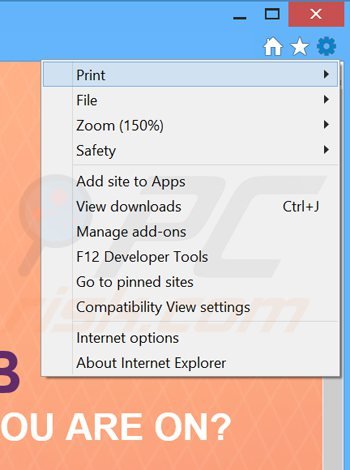 Eliminando los anuncios de wordproser de Internet Explorer paso 1