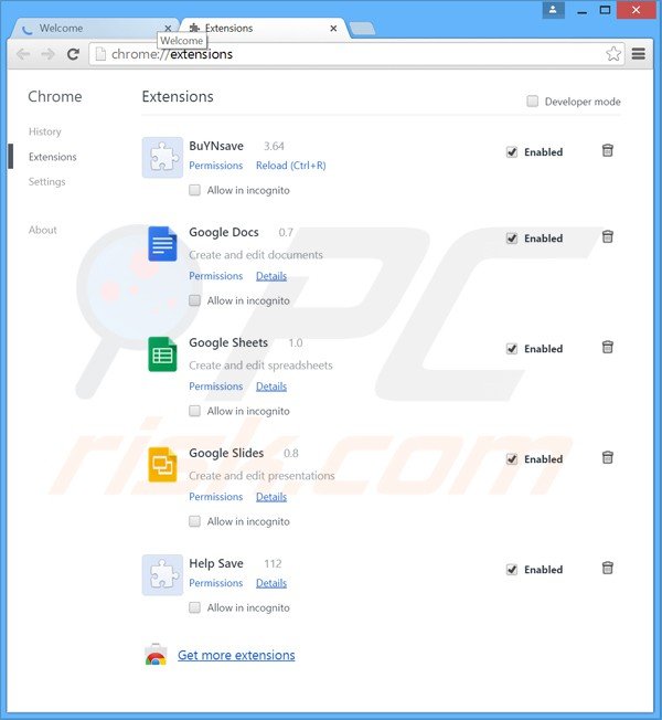Eliminando los anuncios de cinema now ads de Google Chrome paso 2