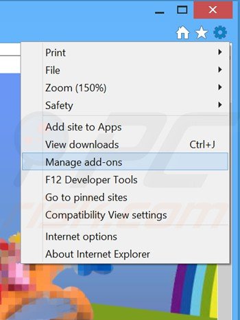 Eliminando las extensiones relacionadas con games desktop de Internet Explorer paso 1