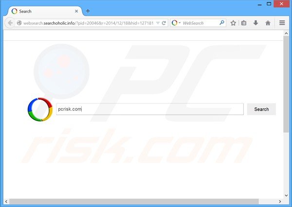 secuestrador de navegadores websearch.searchoholic.info