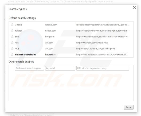 Eliminando showpass smartbar del motor de búsqueda por defecto de Google Chrome