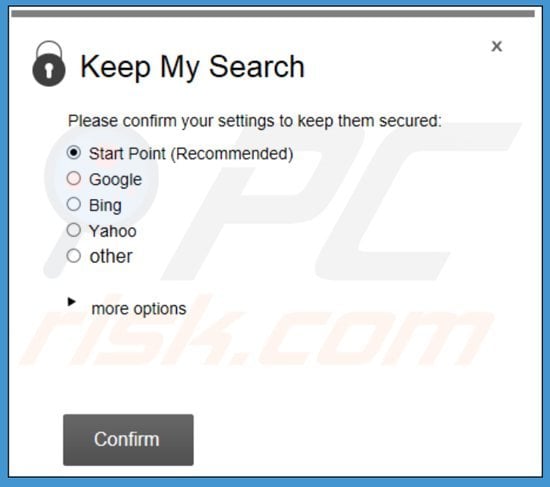 aplicación keep my search search.strtpoint.com