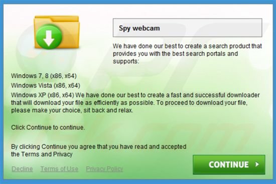 Instalador usado para distribuir websearch.thesearchpage.info