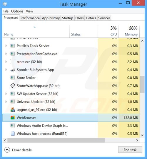 WebBrowser adware