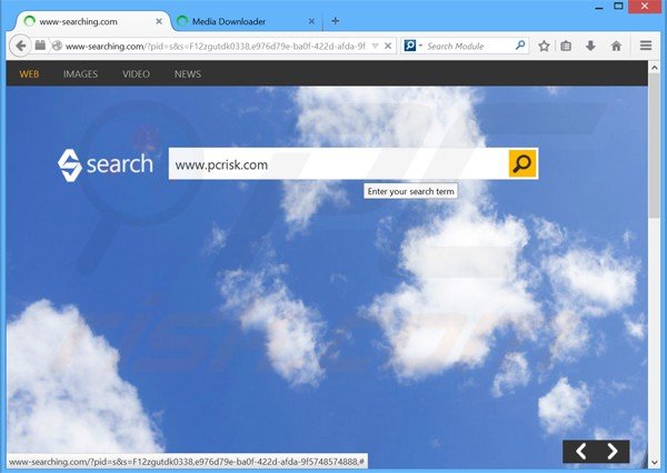 secuestrador de navegadores www-searching.com
