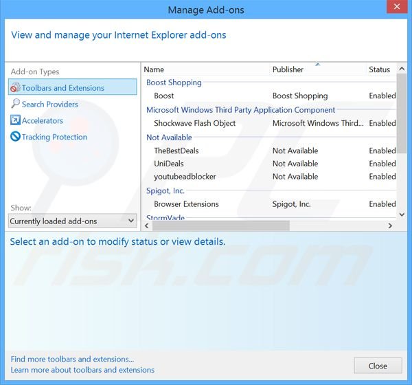 Eliminando los anuncios de IntelliTerm de Internet Explorer paso 2