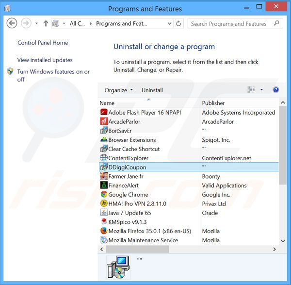 desinstalar el adware NetoCoupon del Panel de control
