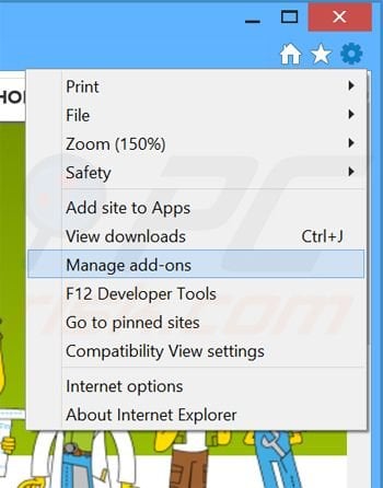 Eliminando los anuncios de NoProblemPPC de Internet Explorer paso 1