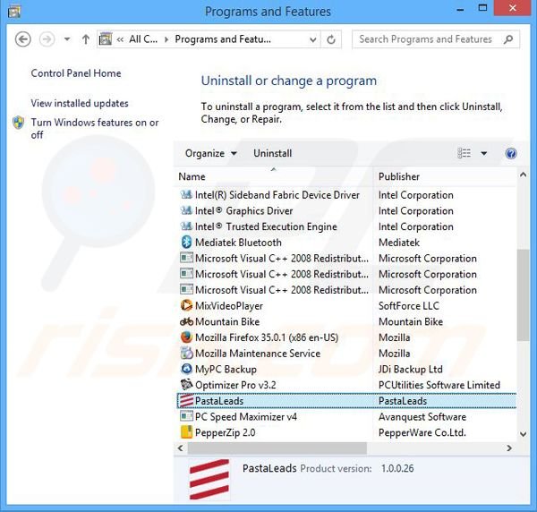 desinstalar el adware NoProblemPPC del Panel de control