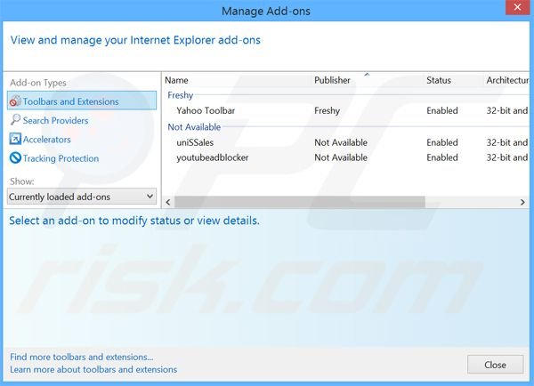 Eliminando los anuncios de Phrase Finder de Internet Explorer paso 2