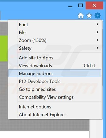 Eliminando los anuncios de System Notifier de Internet Explorer paso 1