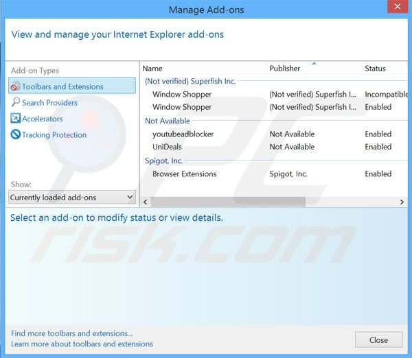 Eliminando los anuncios de VisualDiscovery de Internet Explorer paso 2