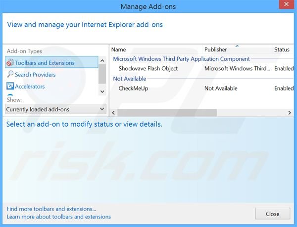 Eliminando los anuncios de Web Zoom de Internet Explorer paso 2