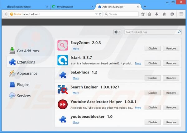 Eliminando los anuncios de CPU Miner de Mozilla Firefox paso 2