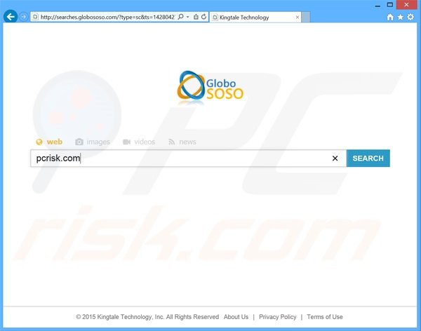 secuestrador de navegadores searches.globososo.com