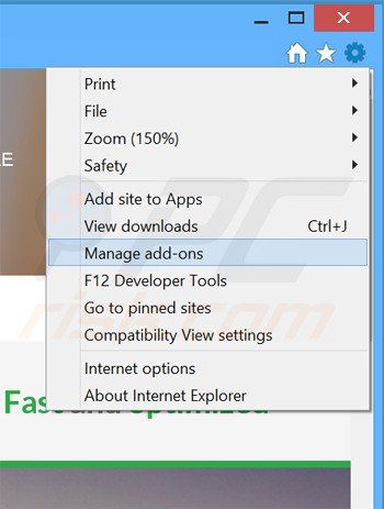 Eliminando el software publicitario unico browser de Internet Explorer paso 1