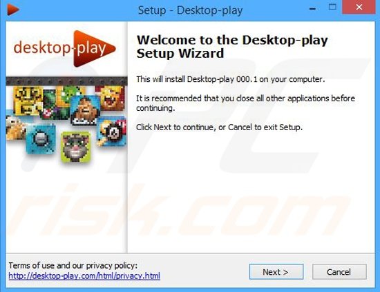 Instalador de la aplicación Desktop-play