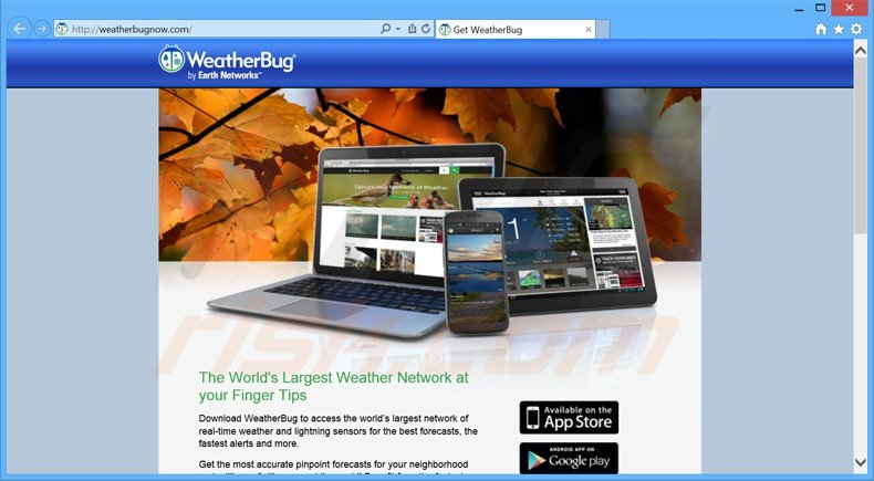 weatherbug aplicación potencialmente no deseada