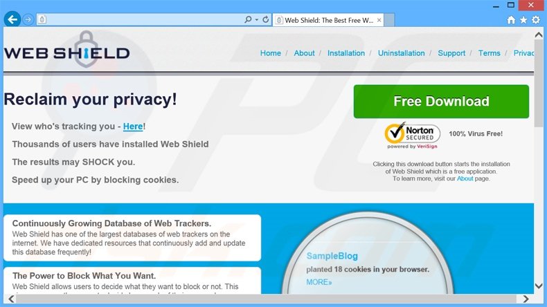 Web Shield adware