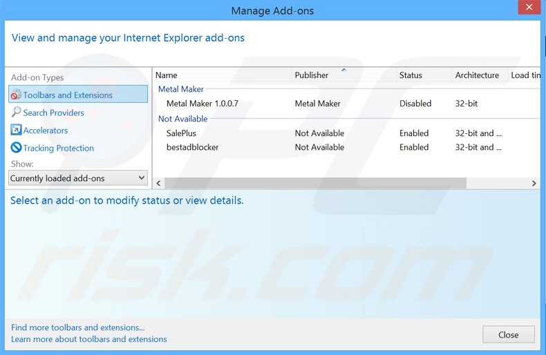 Eliminando los anuncios de WindApp de Internet Explorer paso 2