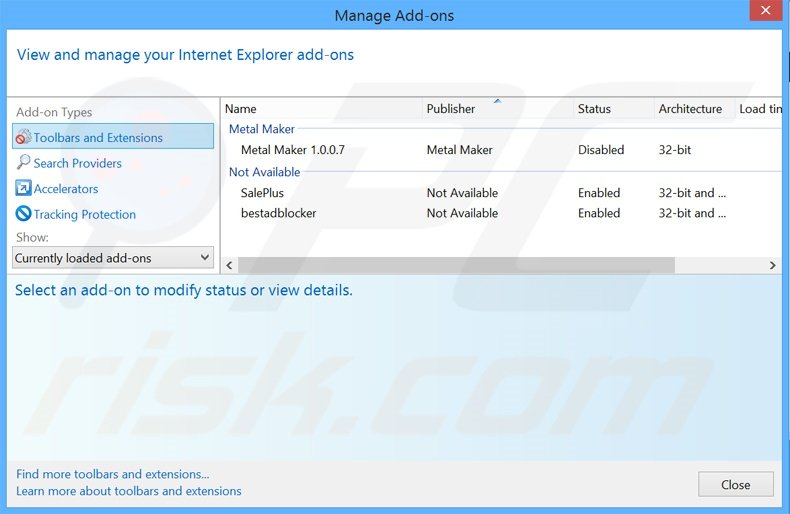 Eliminando los anuncios de WindApp de Internet Explorer paso 2