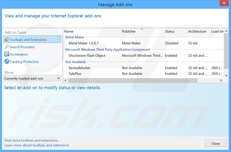 Eliminando los anuncios de ZoomApp de Internet Explorer paso 2