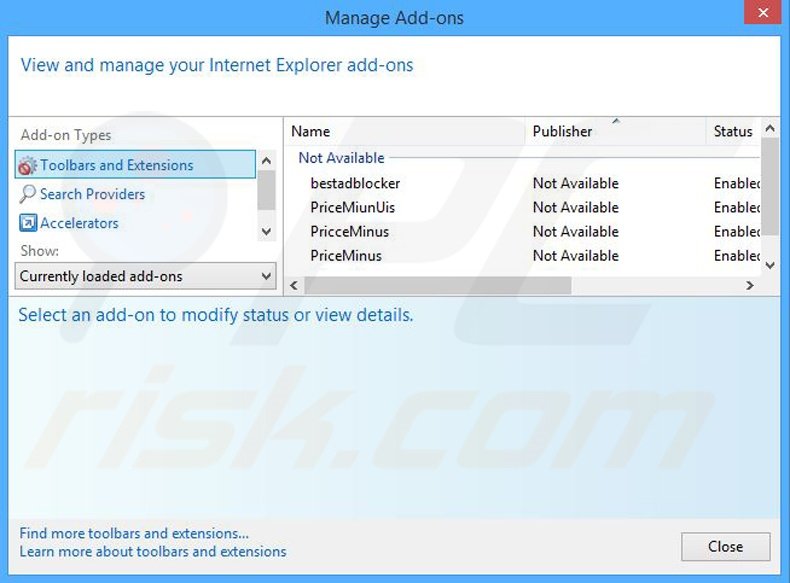 Eliminando los anuncios de Desktop Recipe de Internet Explorer paso 2