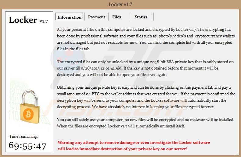 locker ransomware virus